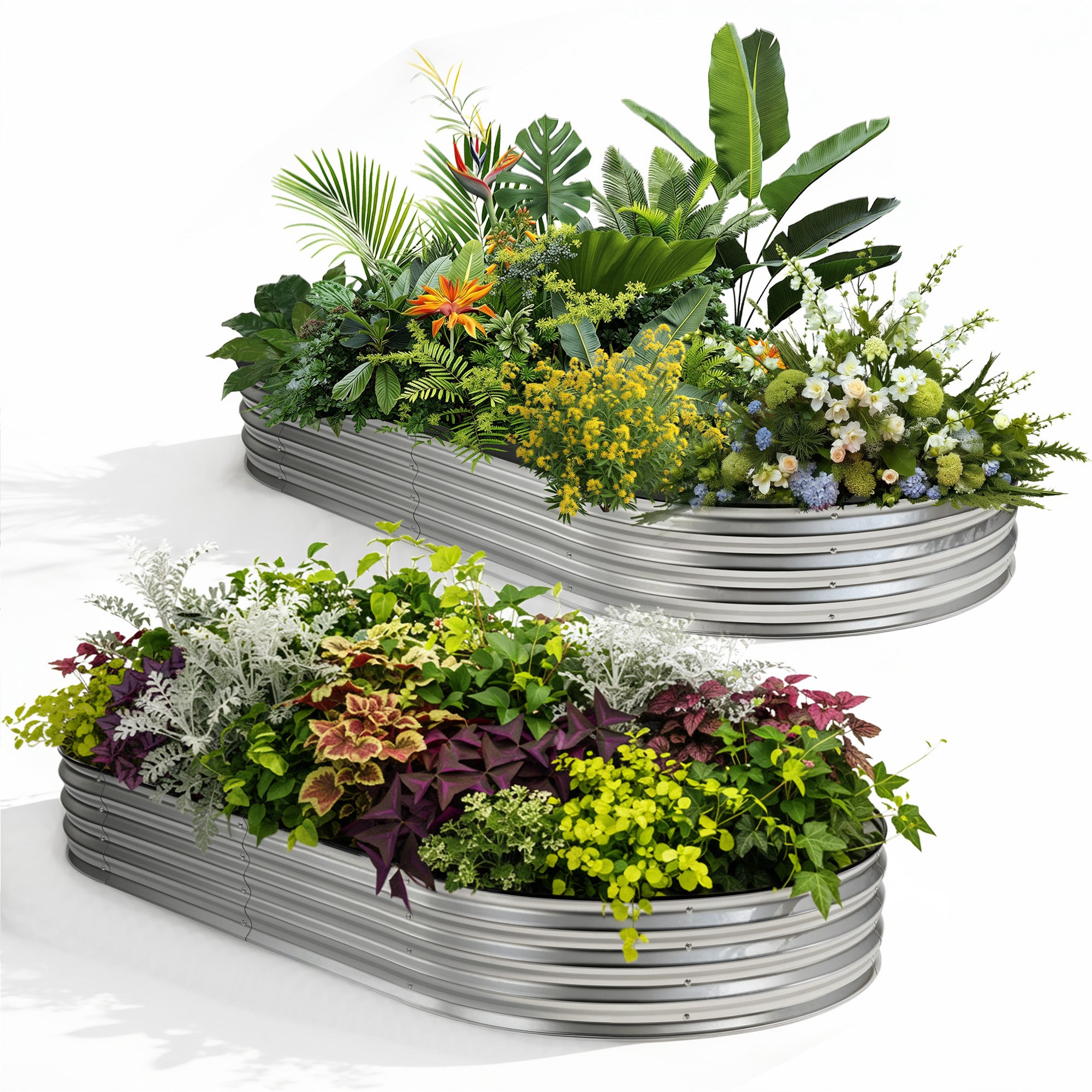 JIOABL Raised Garden Bed with Legs, Elevated Planter Box w/Bed Liner for Herbs Flowers Vegetables