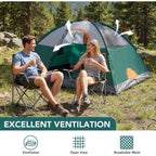 JIOABL Dome Camping Tent, Waterproof Polyester with Rainfly, Easy Setup, Ventilated Windows & Skylights, Portable Backpacking Tent