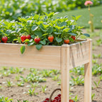 JIOABL Raised Garden Bed with Legs, Elevated Planter Box w/Bed Liner for Herbs Flowers Vegetables