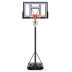JIOABL 6.1ft-10ft Adjustable Height 44" Outdoor Basketball Hoop for Adult, Grey
