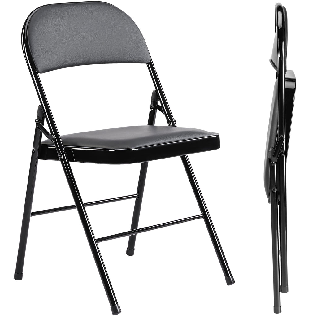 JIOABL Folding Chair , Convenient Leather Padded Folding Chairs