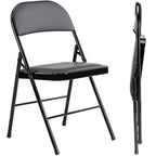 JIOABL Folding Chair , Convenient Leather Padded Folding Chairs