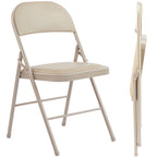 JIOABL Folding Chair , Convenient Leather Padded Folding Chairs