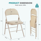 JIOABL Folding Chair , Convenient Leather Padded Folding Chairs
