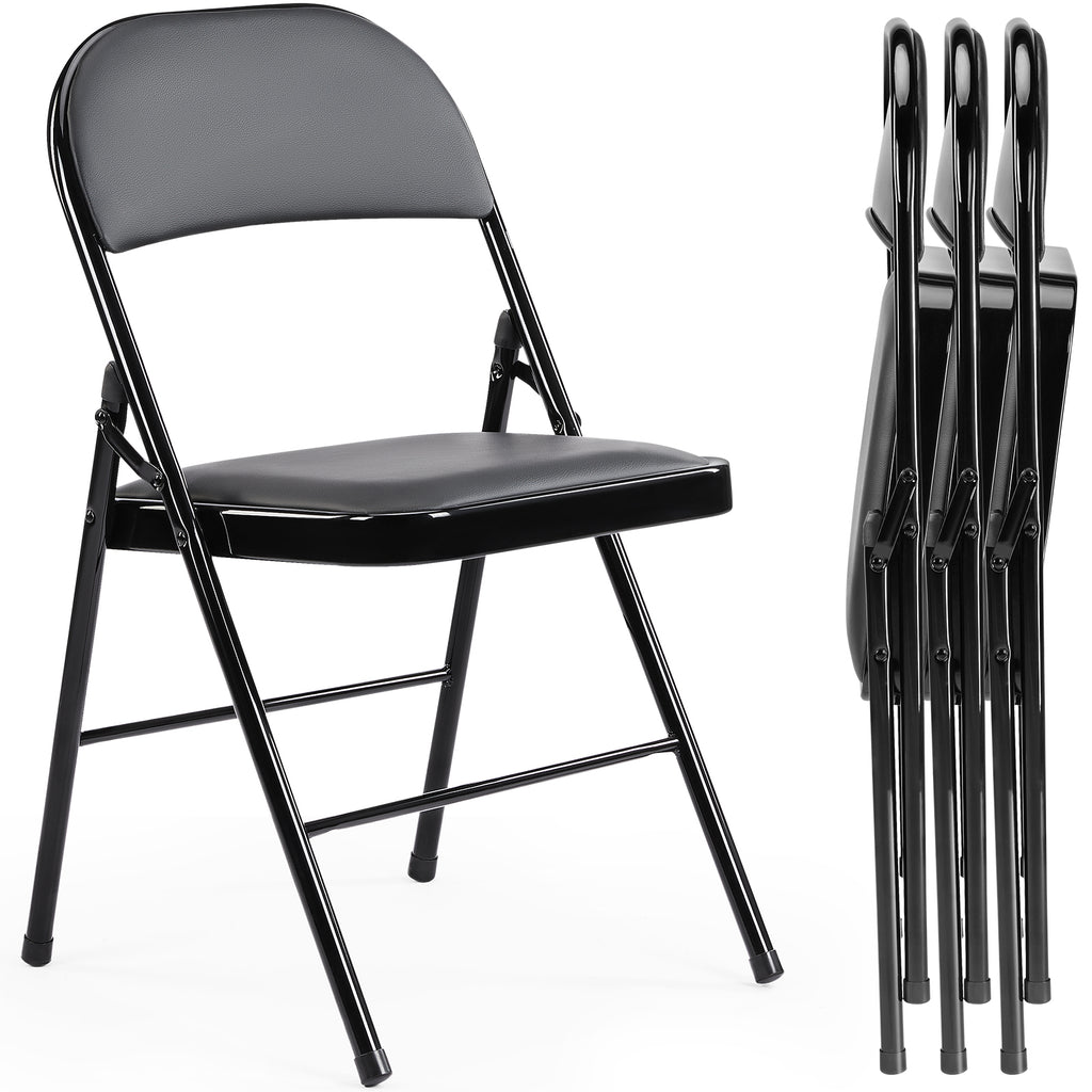 JIOABL Folding Chair , Convenient Leather Padded Folding Chairs