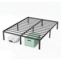 JIOABL High Metal Bed Frame, Space-Saving Design, No Box Spring Needed, Sturdy and Durable