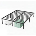 JIOABL High Metal Bed Frame, Space-Saving Design, No Box Spring Needed, Sturdy and Durable