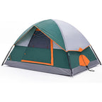 JIOABL Dome Camping Tent, Waterproof Polyester with Rainfly, Easy Setup, Ventilated Windows & Skylights, Portable Backpacking Tent