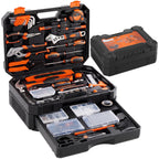 JIOABL 330-Piece Home Repair Tool Kit with Pull-Out Drawer, Carbon Steel Tool Box Set for DIY Projects, Home Maintenance and Auto Repair