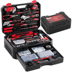 JIOABL 330-Piece Home Repair Tool Kit with Pull-Out Drawer, Carbon Steel Tool Box Set for DIY Projects, Home Maintenance and Auto Repair