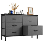 JIOABL 5-Drawer Dresser with Drawer Organizers for Bedroom, Living Room, or Closet