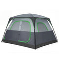 JIOABL 6 Person Camping Tent with Rainfly, Waterproof Polyester, Easy Setup, Portable with Carry Bag, Stakes & Ropes for Outdoor Camping