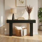 JIOABL 63" Farmhouse Console Table, Narrow Sofa Table Behind Couch, Wooden Entryway Accent Table, for Foyer, Hallway & Living Room