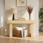 JIOABL 63" Farmhouse Console Table, Narrow Sofa Table Behind Couch, Wooden Entryway Accent Table, for Foyer, Hallway & Living Room