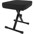 JIOABL Adjustable Piano Bench, X-Frame Music Stool with Padded Seat, Steel Frame, Cushion for Piano Keyboard Stand