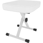 JIOABL Adjustable Piano Bench, X-Frame Music Stool with Padded Seat, Steel Frame, Cushion for Piano Keyboard Stand