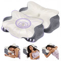 JIOABL Cervical Memory Foam Pillow, Contour Design with 2 Heights, Breathable Cover, Neck Support for Side Back Sleepers