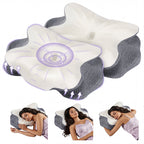 JIOABL Cervical Memory Foam Pillow, Contour Design with 2 Heights, Breathable Cover, Neck Support for Side Back Sleepers
