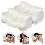 JIOABL Cervical Memory Foam Pillow, Contour Design with 2 Heights, Breathable Cover, Neck Support for Side Back Sleepers