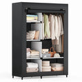 JIOABL Portable Clothes Rack with Shelves, Freestanding Closet Organizer with Hanging Rods for Bedroom, Entryway