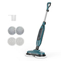 JIOABL Scrubbing Steam Mop with Dual Rotating Pads, LED Headlights and Adjustable Steam Modes for Sealed Hard Floors