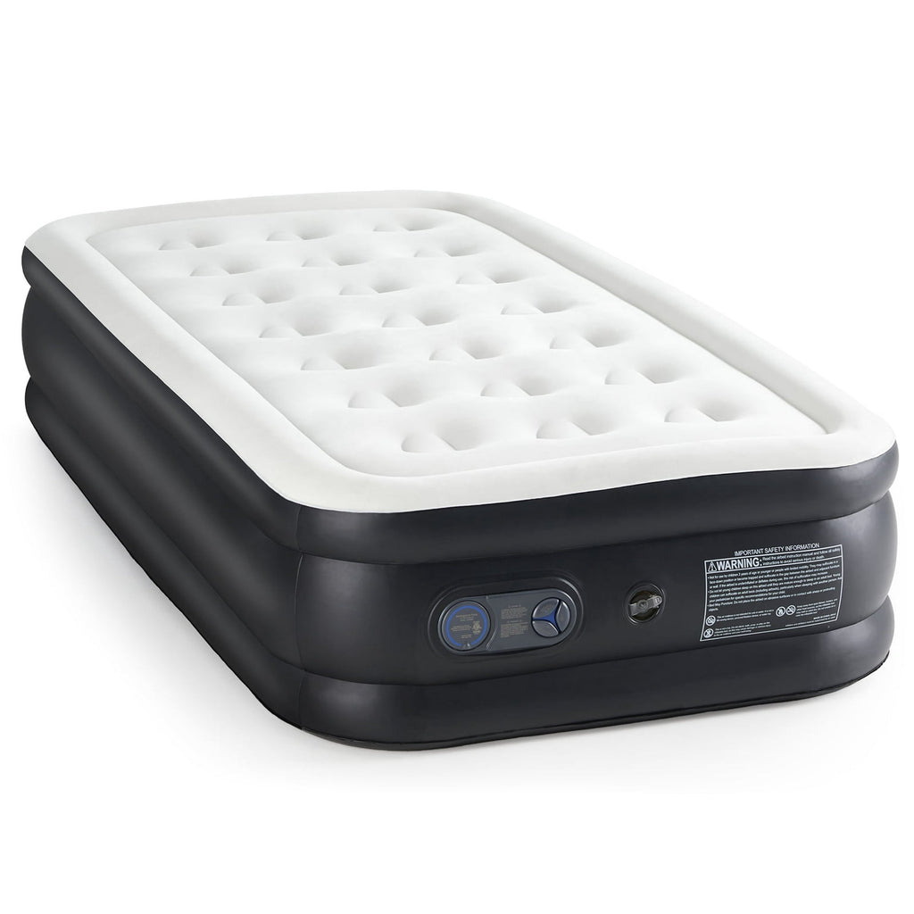 JIOABL  Air Mattress, Portable Low Noise Colchone Inflable with Built in Pump, Maximum Weight Capacity 600 lbs Air Bed for Camping, Beach, Outdoor