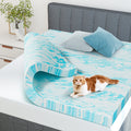 JIOABL  Memory Foam Mattress Topper with Cooling Gel, CertiPUR-US Certified, Pressure Relief & Breathable Comfort Bed Topper, Queen Size, 0 of 8     JIOABL JIOABL 4-Inch Memory Foam Mattress Topper with Cooling Gel, CertiPUR-US Certified, Pressure Relief