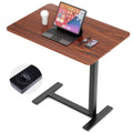 JIOABL Adjustable Overbed Bedside Table with Hidden Wheels for Hospital