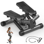 JIOABL Mini Steppers Machine with Resistance Bands for Home Exercise , 300lbs Capacity
