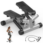 JIOABL Mini Steppers Machine with Resistance Bands for Home Exercise , 300lbs Capacity