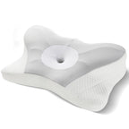 JIOABL Ergonomic Contour Memory Foam Pillows, Cervical Neck Pillow with Cooling Case for Neck Pain Relief
