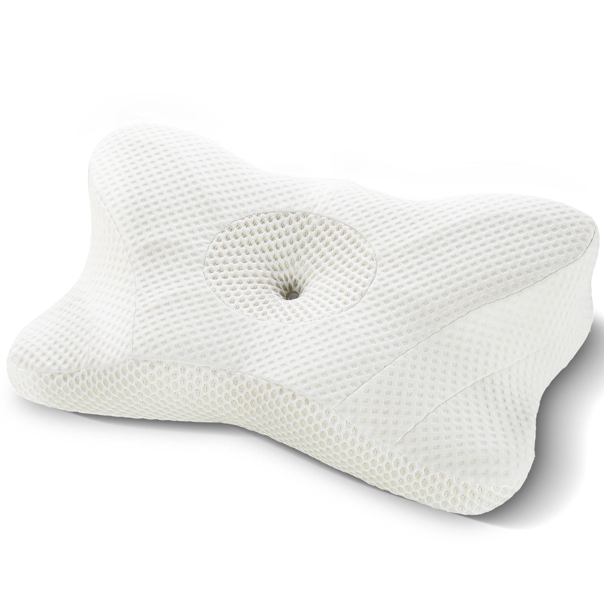 JIOABL Ergonomic Contour Memory Foam Pillows, Cervical Neck Pillow with Cooling Case for Neck Pain Relief