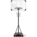 JIOABL Kids Basketball Hoop, Adjustable 5.1-8.5ft Portable Goal for Indoors/Outdoors with Enlarged Base, PC Backboard