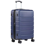JIOABL Carry on Luggage, Hard Shell ABS Suitcase with Double Spinner Wheels, Lightweight Expandable Rolling Suit Case with TSA Lock