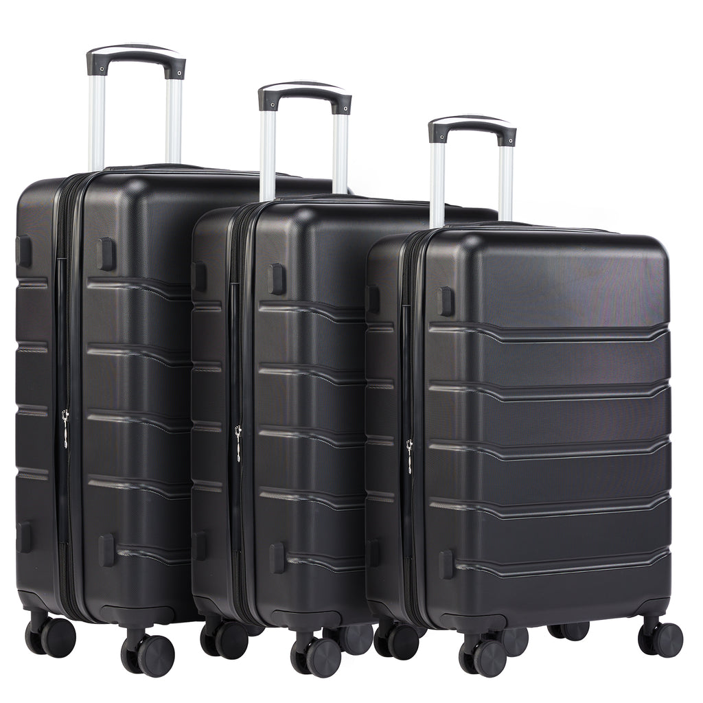 JIOABL Carry on Luggage, Hard Shell ABS Suitcase with Double Spinner Wheels, Lightweight Expandable Rolling Suit Case with TSA Lock