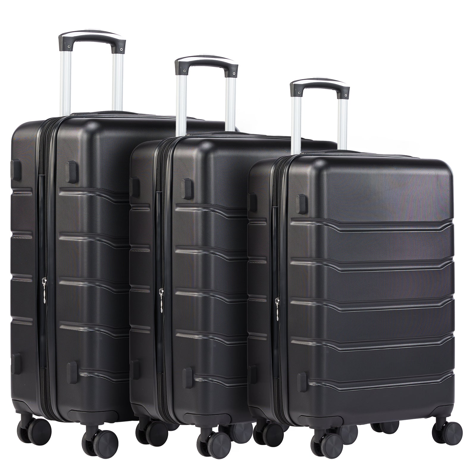 JIOABL Carry on Luggage, Hard Shell ABS Suitcase with Double Spinner Wheels, Lightweight Expandable Rolling Suit Case with TSA Lock