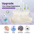 JIOABL Cervical Memory Foam Pillow, Contour Design with 2 Heights, Breathable Cover, Neck Support for Side Back Sleepers
