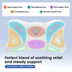 JIOABL Ergonomic Contour Memory Foam Pillows, Cervical Neck Pillow with Cooling Case for Neck Pain Relief