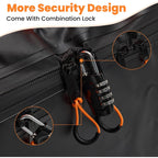 JIOABL Waterproof Car Roof Bag, 15 Cu Ft Rooftop Cargo Carrier with 6 Safety Hooks, Anti-Slip Mat, Lock, and Storage Bag for Cars & SUVs
