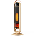 JIOABL Tall Tower Flame Heater with Light | 1500W, 4 Functions, 3s Quick Heat, 2 Heat Settings, Low Noise, Oscillation & Timer