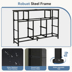 JIOABL TV Stand with  Fabric Drawers & Power Outlet, LED TV Console with USB & Type-C, Storage Dresser for Living Room
