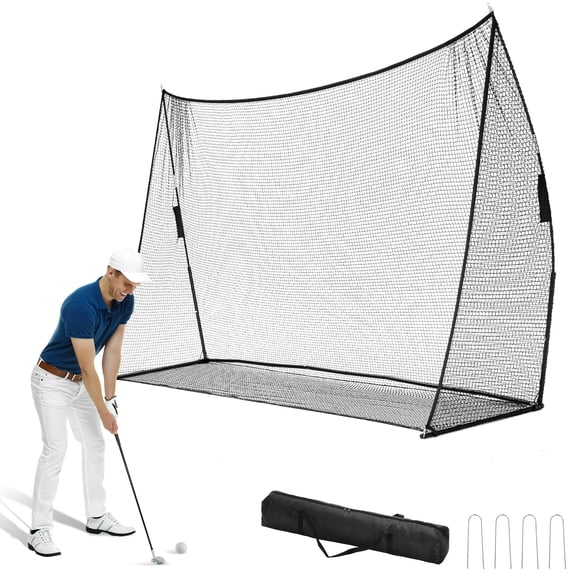 JIOABL 10x7 FT Golf Practice Net with Target, Driving Range Net for Indoor and Outdoor Use, Red