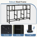 JIOABL TV Stand with  Fabric Drawers & Power Outlet, LED TV Console with USB & Type-C, Storage Dresser for Living Room