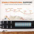 JIOABL  Air Mattress, Portable Low Noise Colchone Inflable with Built in Pump, Maximum Weight Capacity 600 lbs Air Bed for Camping, Beach, Outdoor