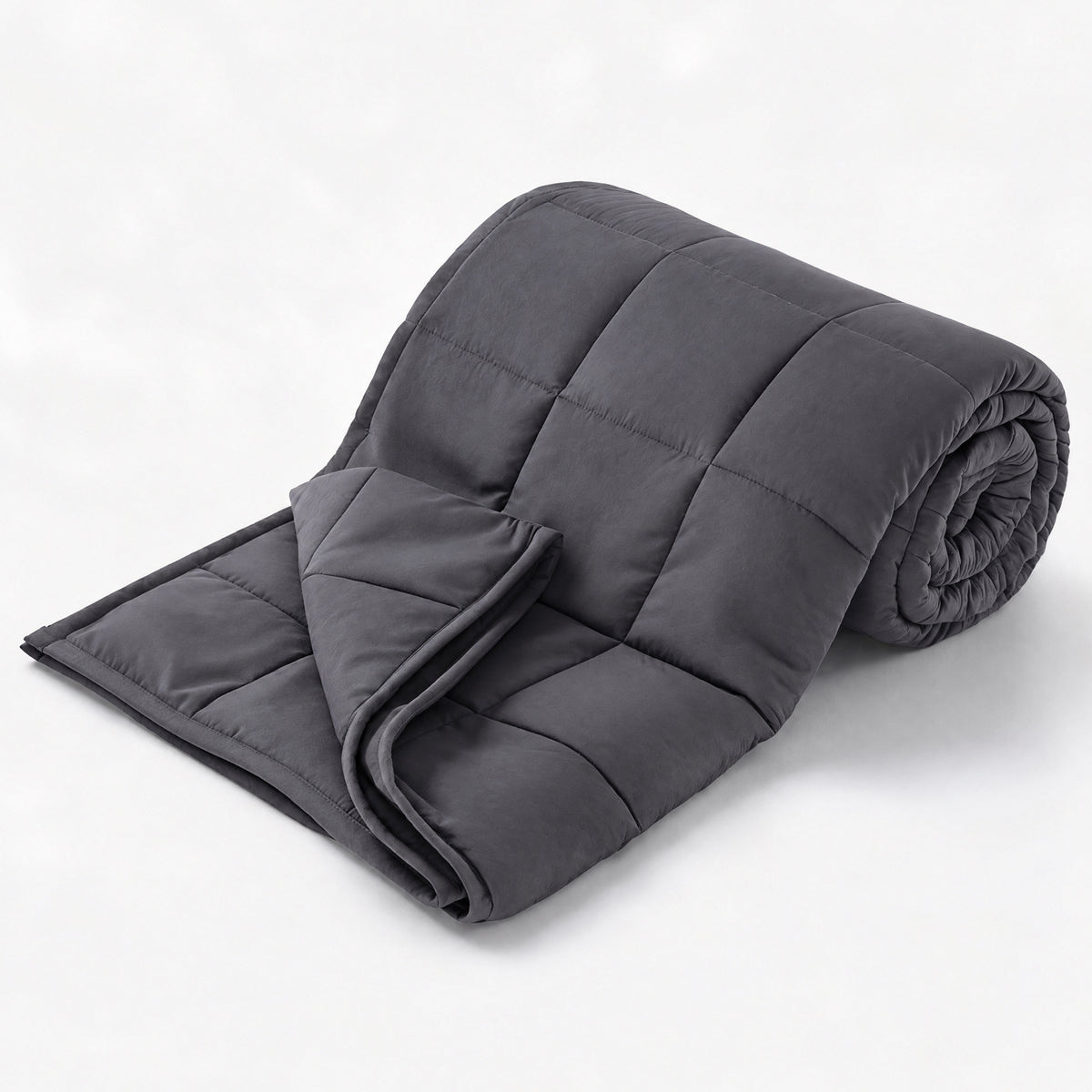 JIOABL Weighted Blanket, Twin 60" x 80", 20 lb Cooling Microfiber Bed Blanket, Blue